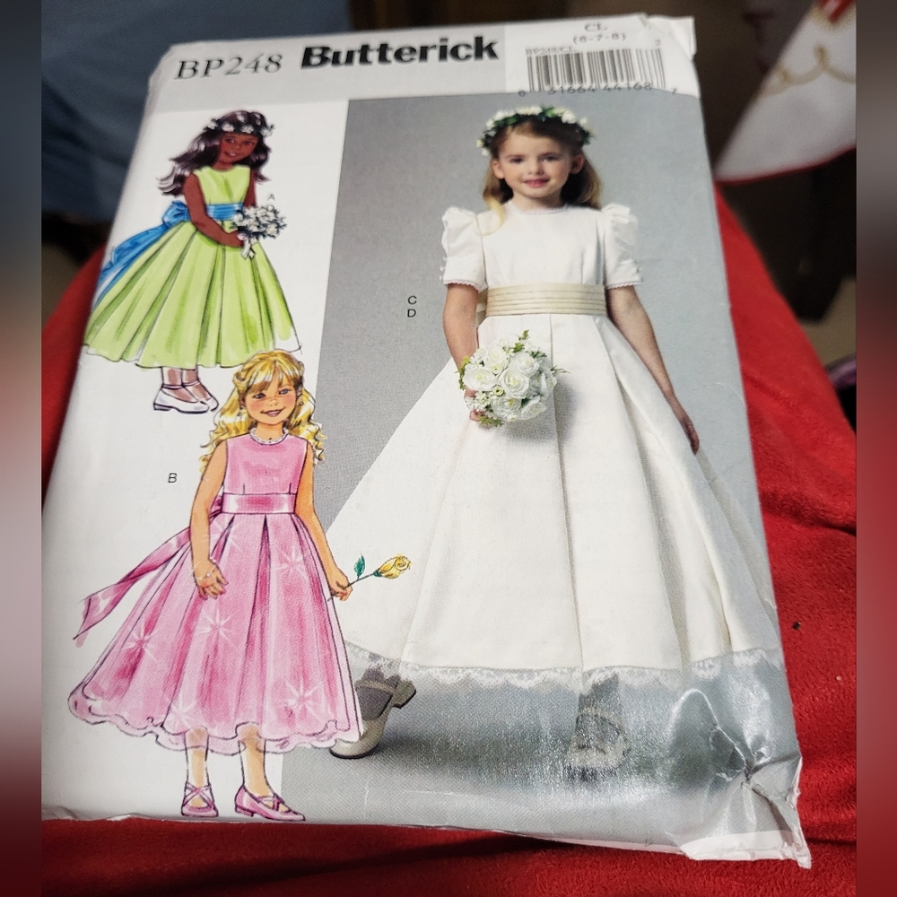 Elegant little girl, Butterick girls dress pattern